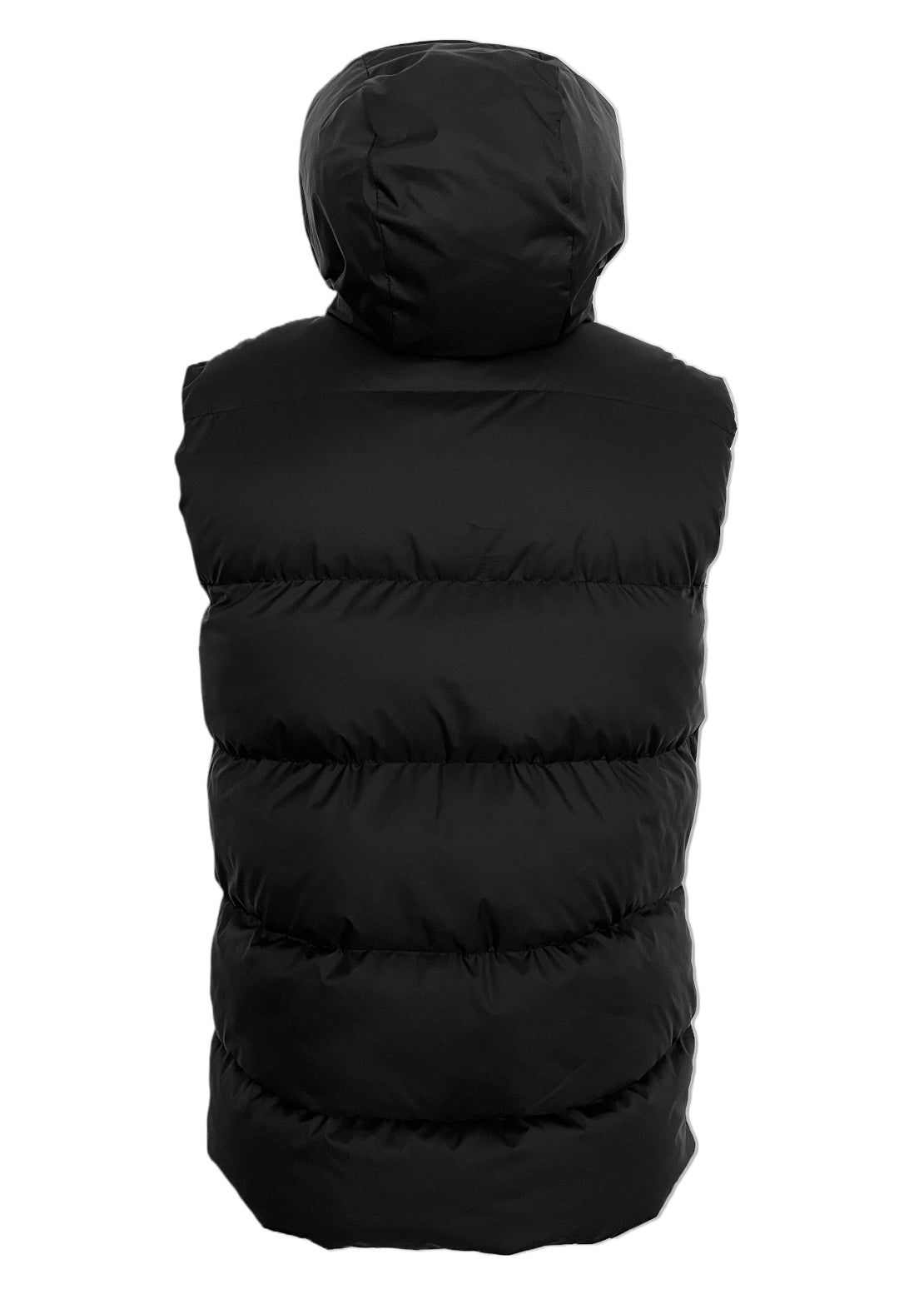 Emporio Armani Men’s Hooded Down Puffer Gilet in Black