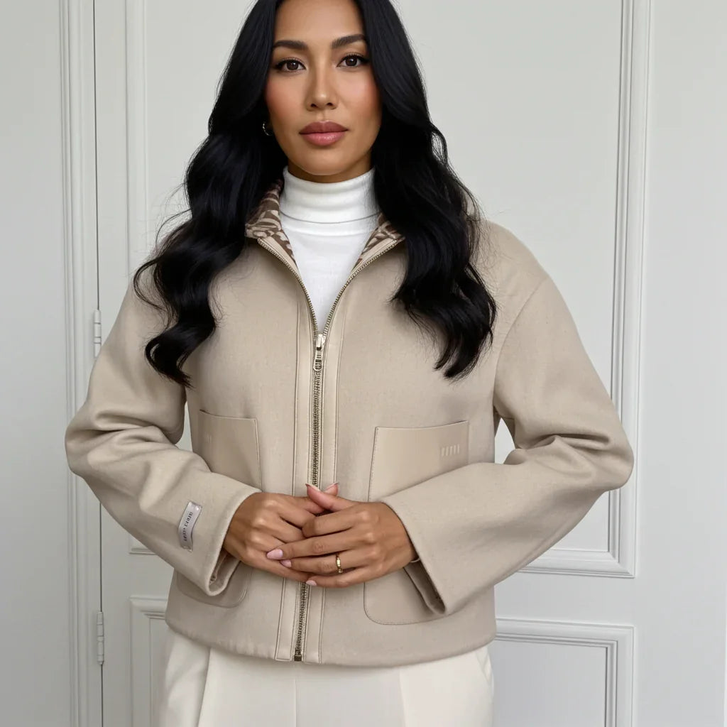 Fendi Women Double Sided Fleece Wool Jacket