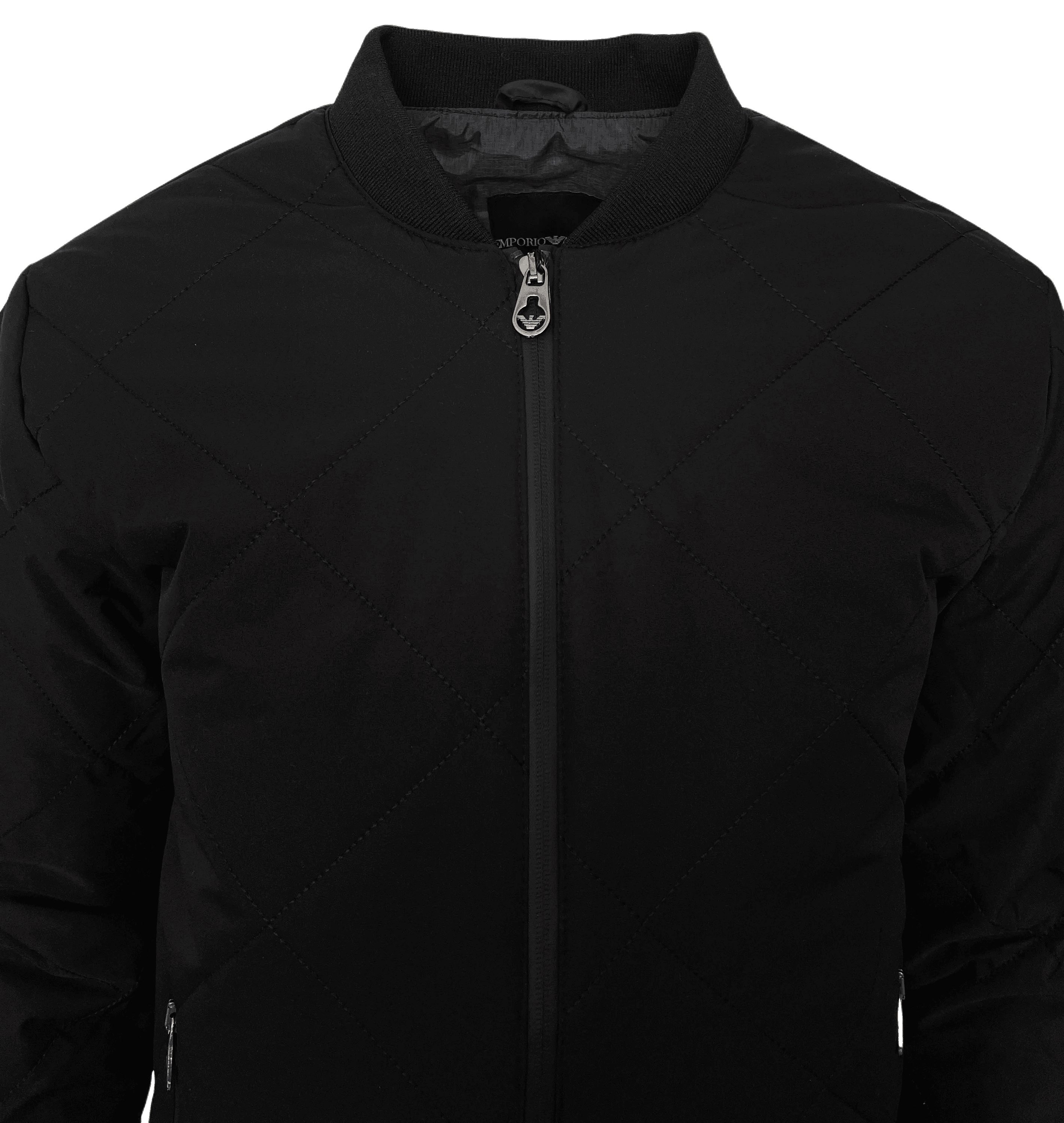 Emporio Armani Ea7 Black Bomber Jacket - Giltenergy