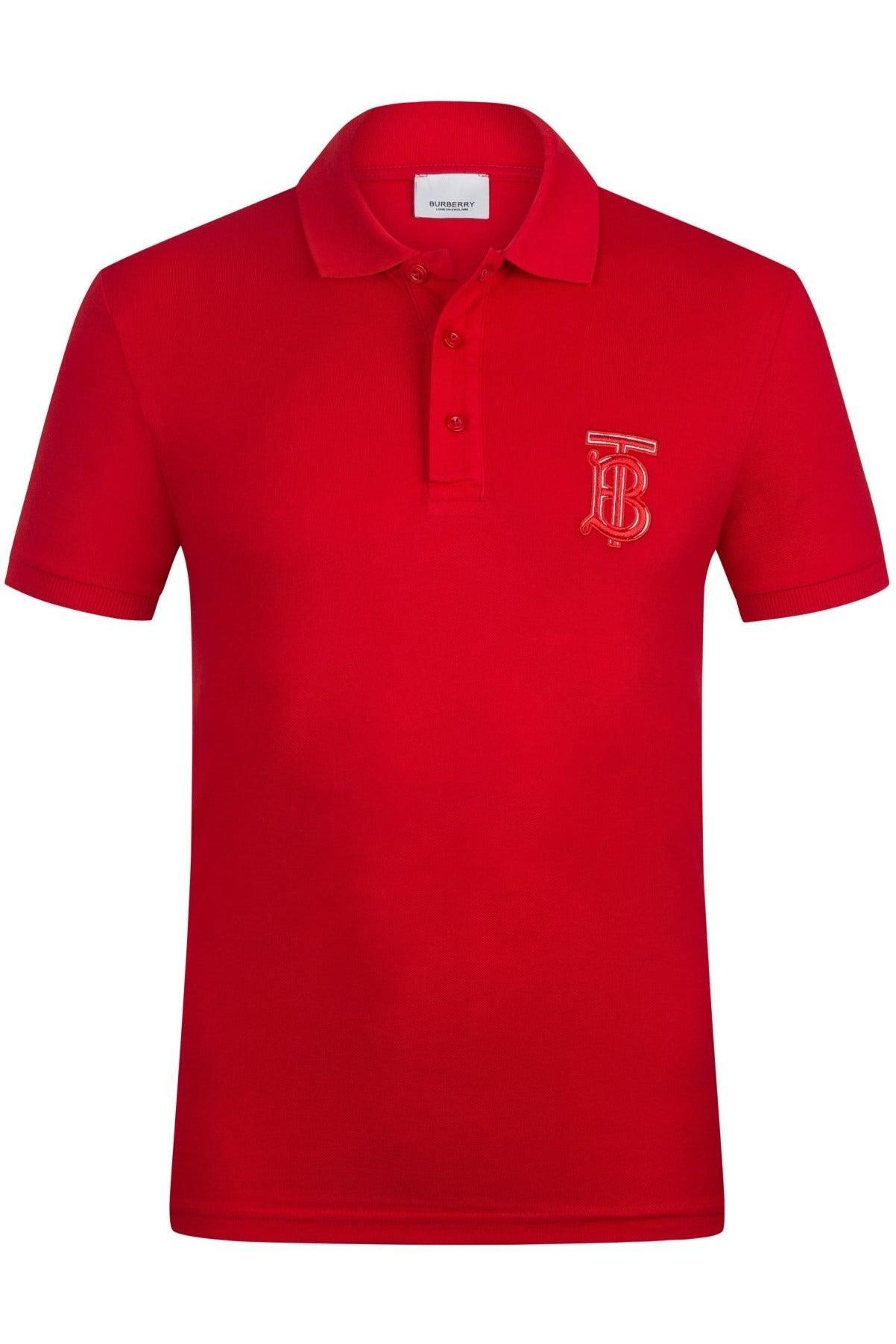 Burberry Men's Polo Shirt In Red